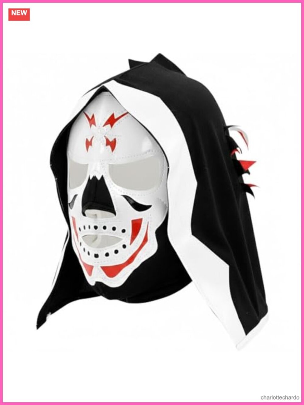 Luchador Mask Adult Lucha Libre Wrestling Mask Spandex Lace-Up Back